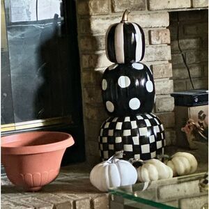 Hand Painted 24” Tall Pumpkins